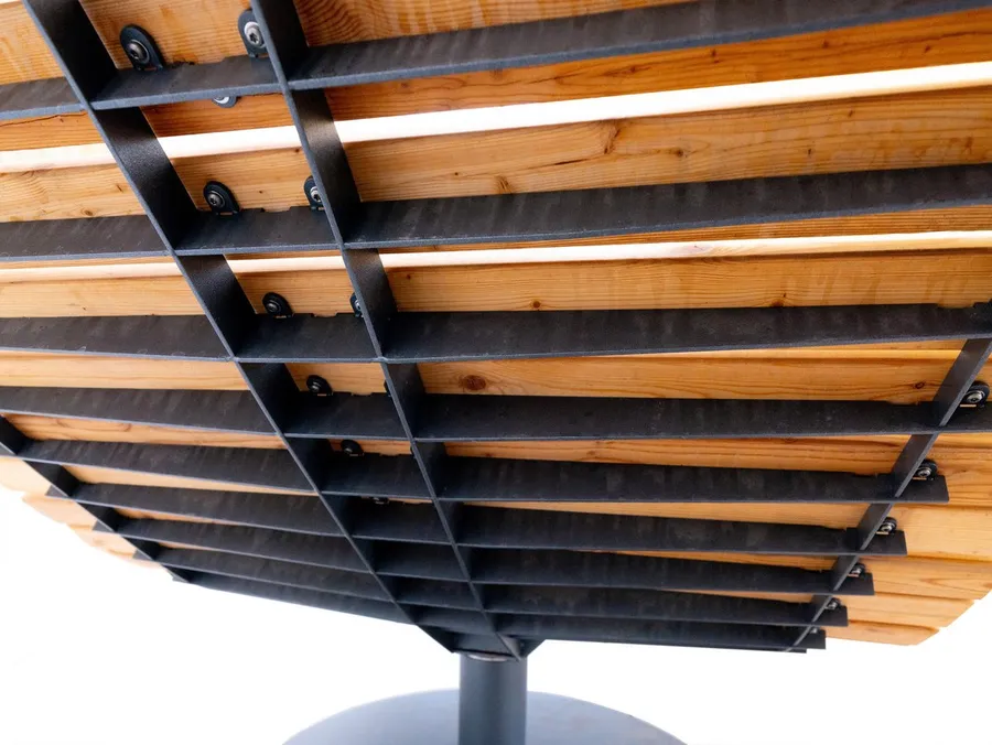 Detail der Outdoor-Liege
